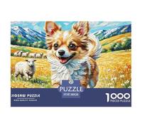Chihuahua Puzzle 1000 Pezzi Per Adulti E Ragazzi Impegnativo E Difficile Giochi Rilassamento,Collezione D'Arte 38x26cm/1000pcs