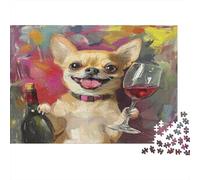Chihuahua Puzzle 1000 Pezzi, Puzzle Da 1000 Pezzi Per Adulti, Jigsaw Puzzle 1000 Pezzi, Puzzle Adulti Puzzle Bambini Puzzles Classici 1000pcs (75x50cm)