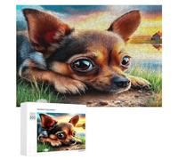 Chihuahua Puzzle 300 Pezzi Per Famiglia E Amici Cute Dog Pet Rompicapo Relax Pressione Ridotta Giochi Da Tavolo Per Serate in Compagnia Regalo Natale 2025 300 PCS