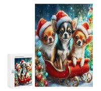 Chihuahua Puzzle 300 Pezzi Per Famiglia E Amici Cute Dog Pet Rompicapo Relax Pressione Ridotta Giochi Da Tavolo Per Serate in Compagnia Regalo Natale 2025 300 PCS