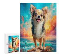 Chihuahua Puzzle 500 Pezzi Giochi Da Tavolo Intelligenti Familiare Cute Dog Pet Per Amici E Parenti Rilassamento Pressione Ridotta Idea Regalo Natale 2025 500 PCS