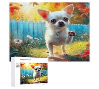 Chihuahua Puzzle 500 Pezzi Per Famiglia E Amici Cute Dog Pet Rompicapo Relax Pressione Ridotta Giochi Da Tavolo Per Serate in Compagnia Regalo Natale 2025 500 PCS