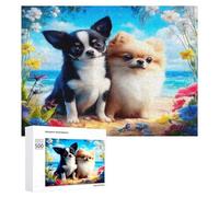 Chihuahua Puzzle 500 Pezzi Per Lui Amici E Colleghi Cute Dog Pet Rompicapo Sfida Impossibile Giochi Da Tavolo Serate in Gruppo Regalo Natale 2025 500 PCS