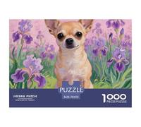 Chihuahua Puzzle Da 1000 Pezzi Per Adulti Immagine Dipinta Pet Dog Intrattenimento Creativo Idea Regalo Uomo E Donna A Partire Dai 12 Anni70x50cm/1000pcs