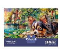 Chihuahua Puzzle Dog by Magical Pond Da 1000 Pezzi Compact Box Premium Plus Quality Collezione Speciale Fai Da Te, Intrattenimento Creativo, Divertimento Per Adulti E Bambini Da 12 Anni 38x26cm/1000pc