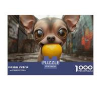 Chihuahua Puzzle Giochi Edugattoivo 1000 Elementi Classici canes Puzzle Decorazione Perfetta Giochi-rompicapo Per Adulti E Ragazzi 38x26cm/1000pcs