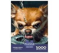Chihuahua Puzzle Giogattotoli Sfida Regalo 1000 Elementi Giochi Canes Puzzle Relax Decora La Casa Classici Giochi Per Uomini E Donne 70x50cm/1000pcs