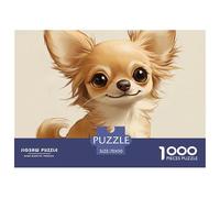 Chihuahua Puzzle Giogattotoli Sfida Regalo 1000 Elementi Giochi canes Puzzle Relax Decora La Casa Classici Giochi Per Uomini E Donne 70x50cm/1000pcs