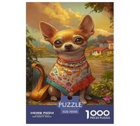 Chihuahua Puzzle Impossibili 1000 Pezzi Decorazione Per La Casa. Giochi Rilassamento E Intelligence Per Adulti E Ragazzi Da 14 Anni 70x50cm/1000pcs