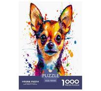Chihuahua Puzzle Impossibili 1000Pcs Decorazione Per La Casa. Rilassamento E Intelligence Per Adulti E Bambini Da 12 Anni 70x50cm/1000pcs