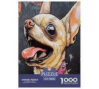 Chihuahua Puzzle Impossible 1000Pcs Decorazione Per La Casa. Rilassamento E Intelligence Per Adulti E Bambini Da 12 Anni 38x26cm/1000pcs