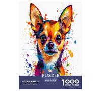 Chihuahua Puzzle Impossible 1000Pcs Decorazione Per La Casa. Rilassamento E Intelligence Per Adulti E Bambini Da 12 Anni 38x26cm/1000pcs