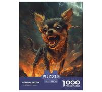 Chihuahua Puzzle Impossible 1000Pcs Decorazione Per La Casa. Rilassamento E Intelligence Per Adulti E Bambini Da 12 Anni 38x26cm/1000pcs