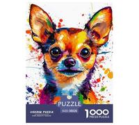 Chihuahua Puzzle Intrattenimento Creativo 1000 Elementi Canes Puzzle Di Autotone Decorazione Perfetta Sfide Divertenti Per Adulti E Bambini 38x26cm/1000pcs