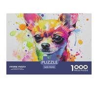 Chihuahua Puzzles Giochi Edugattoivo 1000 Elementi Classici canes Puzzle Decorazione Perfetta Giochi-rompicapo Per Adulti E Bambini 70x50cm/1000pcs