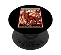 Chihuahua Retro Stile Sovietico Piccolo Cane Grande Vigilanza PopSockets PopGrip Adesivo