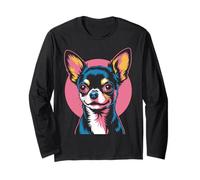 Chihuahua rosa Maglia a Manica
