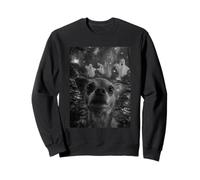Chihuahua Selfie con Fantasmi Foresta Infestata Cane Halloween Felpa