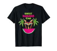 Chihuahua Sweet Summer Time Illustration Graphic Designs Maglietta