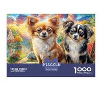 Chihuahua Warm Mother-Child InteractionProfessional-Grade Jigsaw Puzzles for Adults A Demanding 1000-Piece (Advanced) Challenging Puzzle Games Experience - Serves As An Excellent And Enjoyable Gift