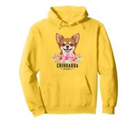 Chihuahua with Flowers Dog Mom Cute Pet Owner Lover Felpa con Cappuccio