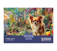 Chihuahuas in Village Puzzle Collezione D'Autore - 1000 Pezzi Ricercati Con Eccellenti Rappresentazioni Di Opere D'Arte - Il Regalo Di Festa Per Eccellenza, 14+ 70x50cm/1000pcs