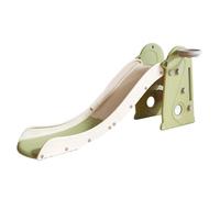 CHIIRAKU Scivolo per bambini,Set gioco interno con scivolo, arrampicata e canestro da basket, pieghevole, gradini antiscivolo, spazio di archiviazione sotto, 175 cm, capacità di carico 60 kg.