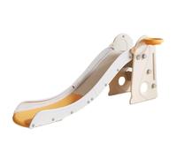 CHIIRAKU Scivolo per bambini,Set gioco interno con scivolo, arrampicata e canestro da basket, pieghevole, gradini antiscivolo, spazio di archiviazione sotto, 175 cm, capacità di carico 60 kg.