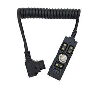 Chikoni D-tap maschio a 3 porte femmina splitter cavo di alimentazione connettore hub con USB e spia luminosa adatto per Anton Bauer V-Mount ARRI RED Camera TILTA Steadicam IDX batteria