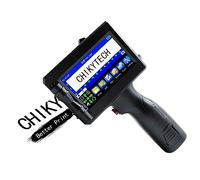 CHIKYTECH Stampante a getto d'inchiostro portatile, stampante intelligente portatile aggiornata con touch screen da 4,3 pollici, stampante a getto d'inchiostro mobile per codice data etichetta logo