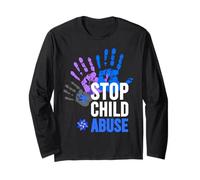 Child Abuse Shirt - Child Abuse Prevention Awareness Month Maglia a Manica