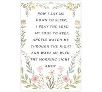 Child Bedtime Blessing Quote Poster Playroom Art