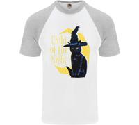 Child Della Notte Halloween Gatto Nero Strega Uomo T-Shirt S/S