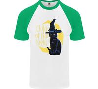 Child Della Notte Halloween Gatto Nero Strega Uomo T-Shirt S/S