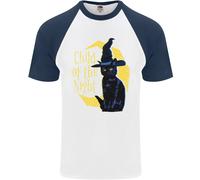 Child Della Notte Halloween Gatto Nero Strega Uomo T-Shirt S/S