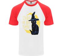 Child Della Notte Halloween Gatto Nero Strega Uomo T-Shirt S/S