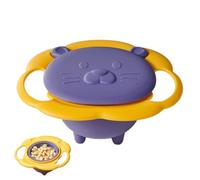 Child Gyro Bowl - 360 Degree Rotation Gyroscopic Smooth Spill-Proof | Child Spill-Proof Smooth Rotating Smooth Rotate 360 Degree Gyroscopic for Dining, Entertaining, Kids, Girls, Children, Kids