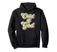 Child of God Retro Religious Christian Design Felpa con Cappuccio