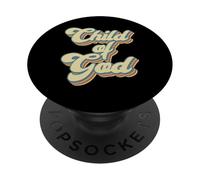 Child Of God Retro Religious Christian Design PopSockets PopGrip Adesivo