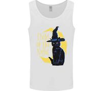 Child Of The Night Halloween Black Cat Witch Uomo Vest Tank Top