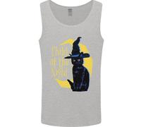 Child Of The Night Halloween Black Cat Witch Uomo Vest Tank Top