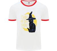 Child Of The Night Halloween Gatto Nero Strega Uomo Ringer