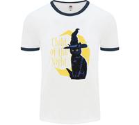 Child Of The Night Halloween Gatto Nero Strega Uomo Ringer