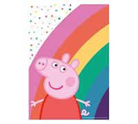 amscan- Maiale Peppa Pig, Cartoni Animati, 8 Sacchetti per Feste, 1 stück (8er Pack), 9906335