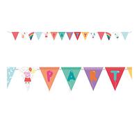 Child Peppa Pig Pennant Banner (4m) - Dinosaur
