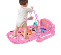 Child Piano Gym, Kick Play Mat, Light Up Keys, Musical Learning Toy, Adjustable Activity Center, Infant Development Play, Nursery Bedroom Playroom Home Daycare Apartment Use Growth Kit