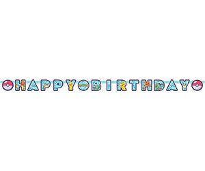 Child Pokemon "HAPPY BIRTHDAY" Letter Banner 2.1m