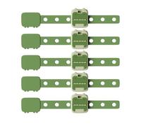 Child Proof Cabinet Locks, 5-Pack Cartoon Crocodile Safety Straps, ABS Adjustable Latches for Drawers, Appliances, Closets, Fridge, Easy Install Secure Home Safety, 21x4cm