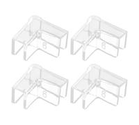 Child Proof Edge Protectors - Clear U-Form Cushion Pads for Corners | Set of 4 Soft impect Absorbers for Home Furniture, Aquarium Rims, Office Desks, Dining Tables, Reduces Injury Risk for Babies
