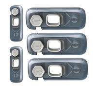 Child Proof Refrigerator Lock, Adhesive Safety Locks for Kids, 5X Child Safety Locks for Drawers, Cabinets, and Refrigerators, Ideal Baby Proofing Solution for Home and Kitchen